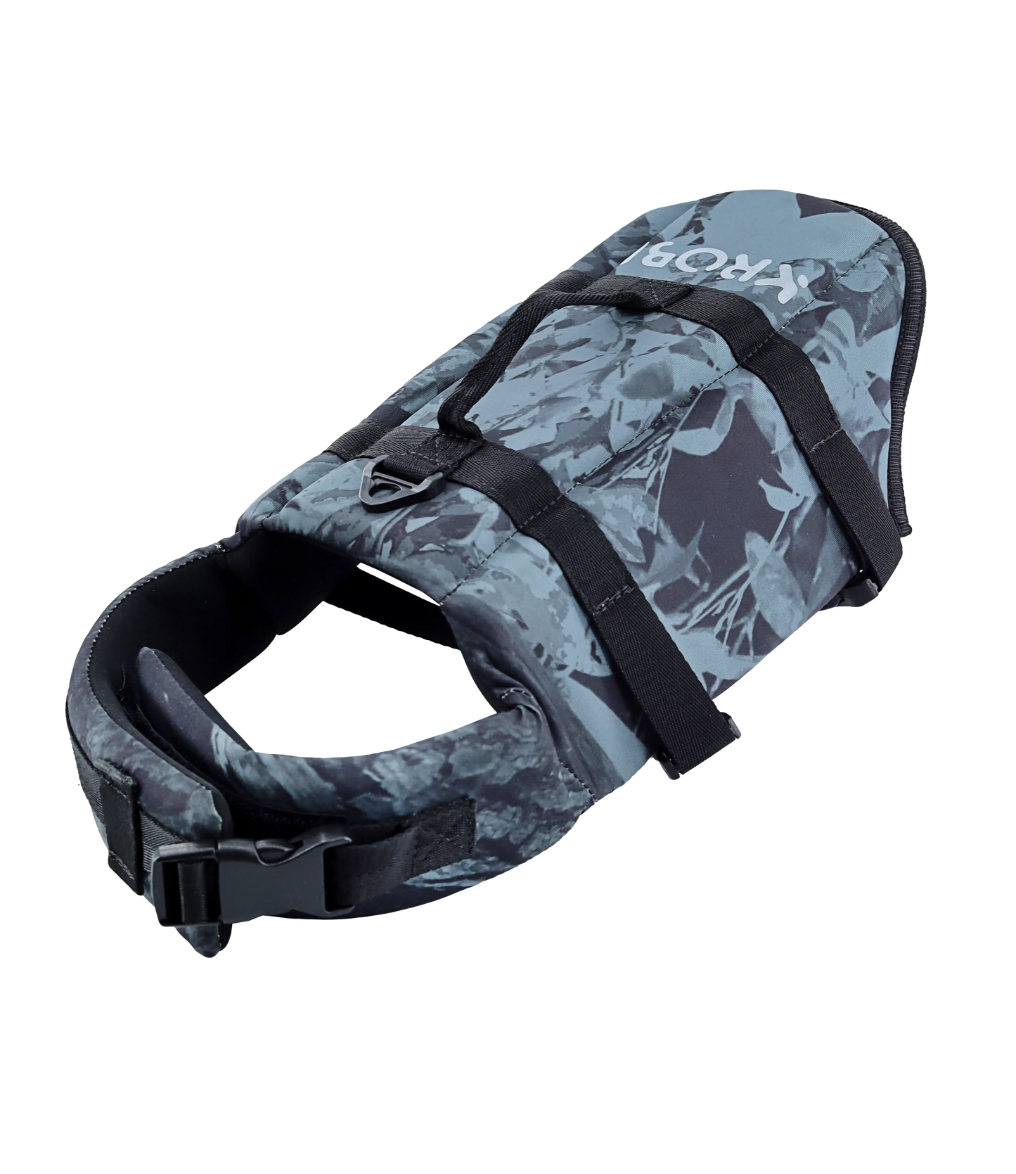 Chaleco de Flotabilidad para Perros KROBI – Neopreno de Alta Resistencia y Ajuste Ergonómico / Camuflado