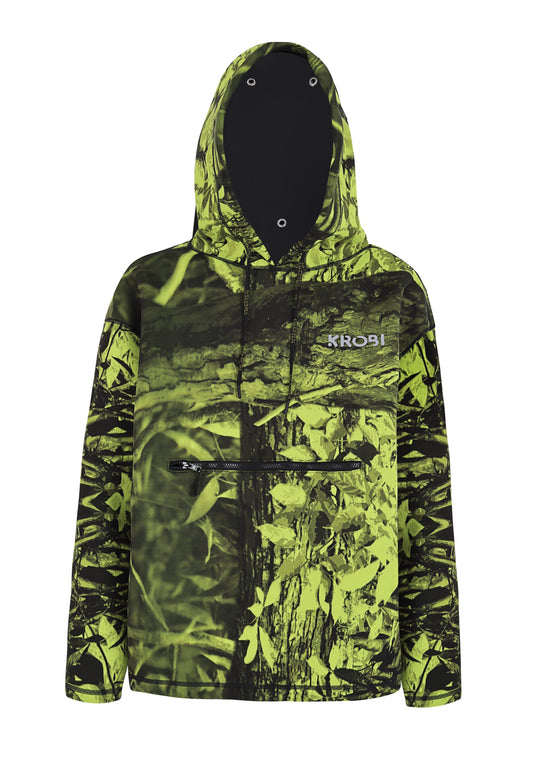 Buzo Acuatico termico KROBI Neopreno 2mm de alto rendimiento / Camuflado Verde