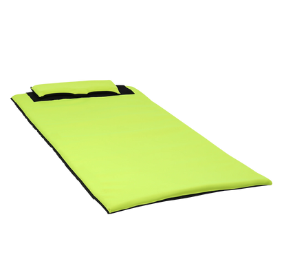 Colchoneta Flotante para Mar, Piscina y Río – Flotador Acolchado Enrollable | KROBI Verde
