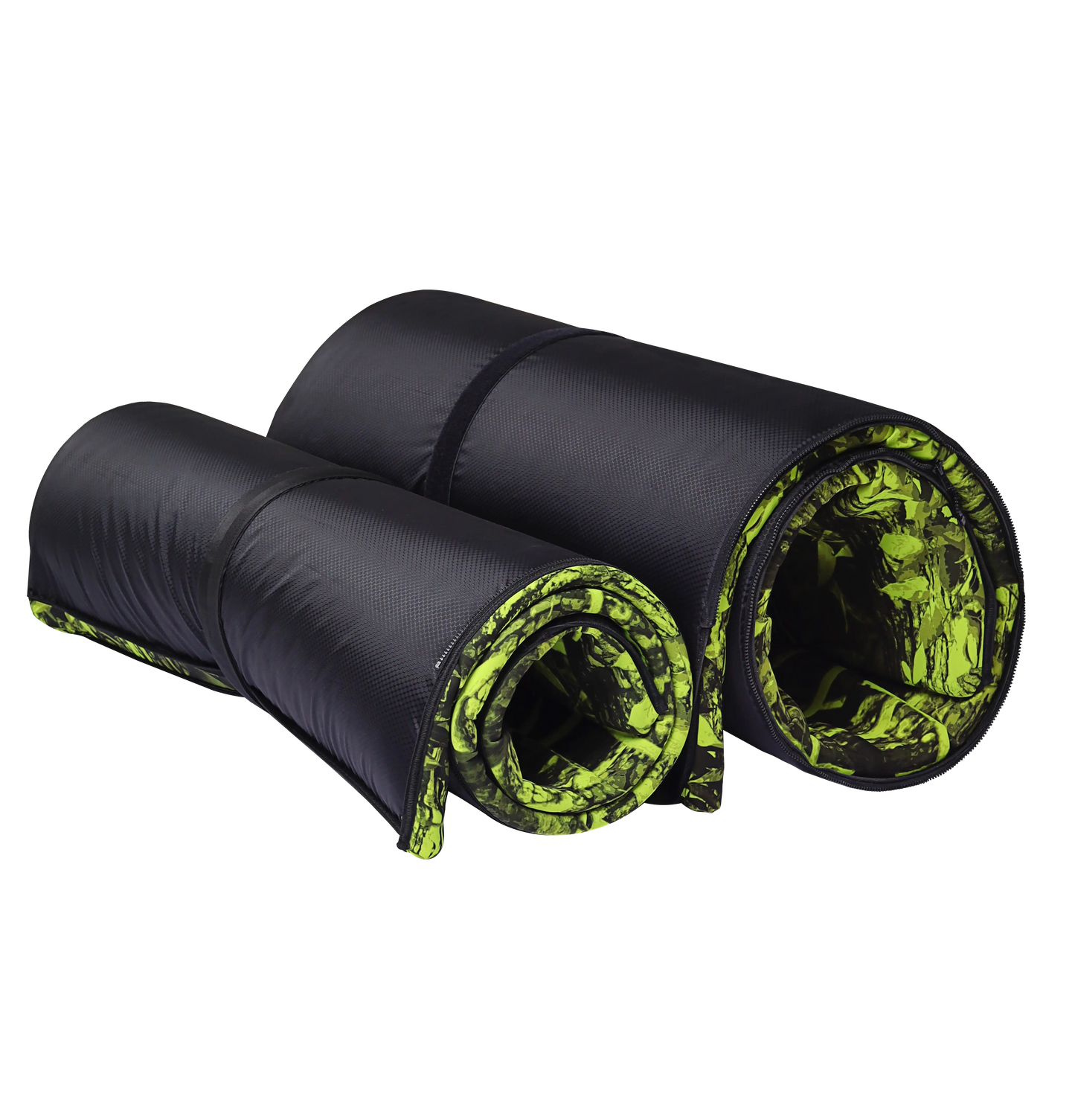 Colchoneta Flotante  para Mar, Piscina y Río – Flotador Acolchado Enrollable | KROBI Camuflado Verde