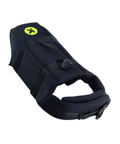 Chaleco de Flotabilidad para Perros KROBI – Neopreno de Alta Resistencia y Ajuste Ergonómico NEGRO