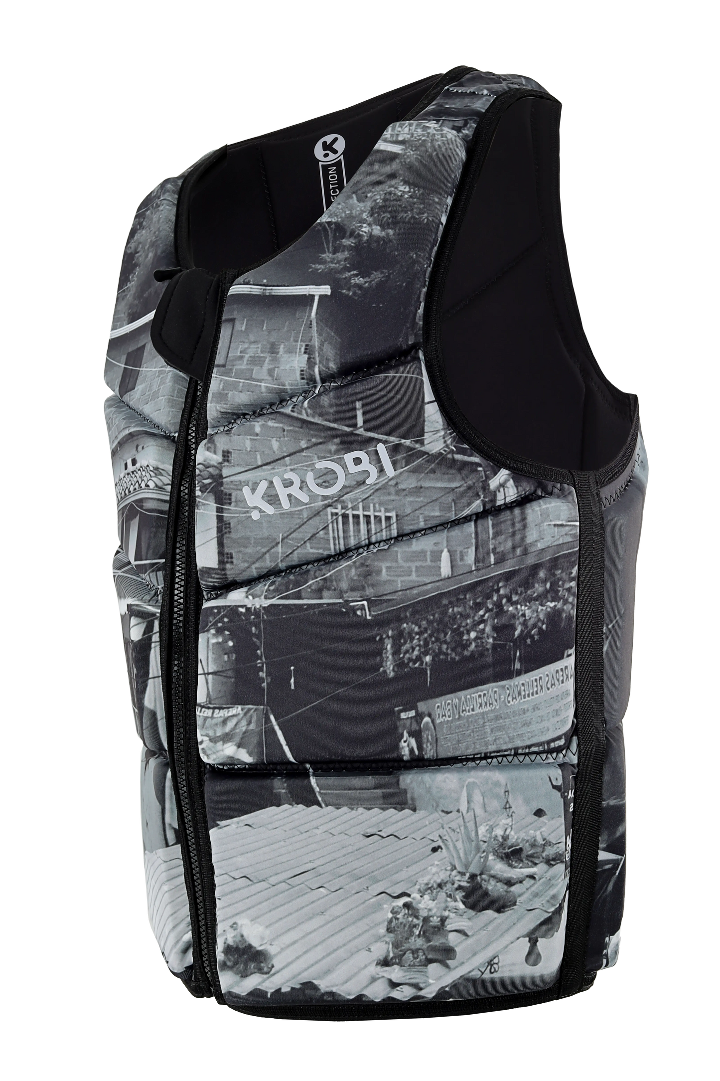 Chaleco de Impacto KROBI Camuflaje Urbano – Neopreno Deportivo de Alta Flotabilidad