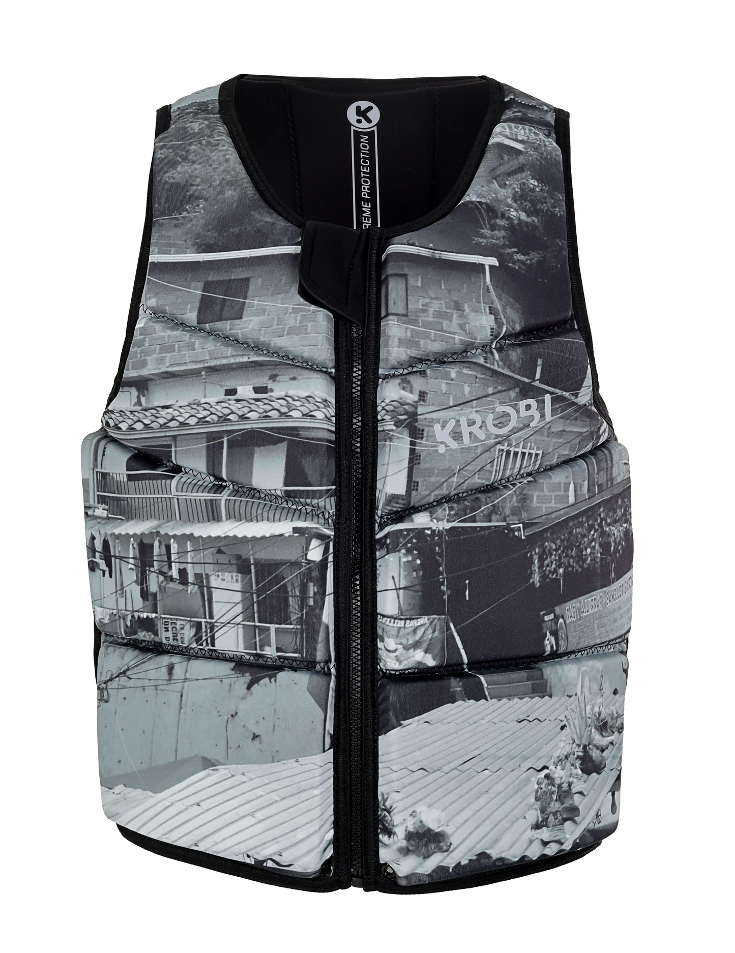 Chaleco de Impacto KROBI Camuflaje Urbano – Neopreno Deportivo de Alta Flotabilidad