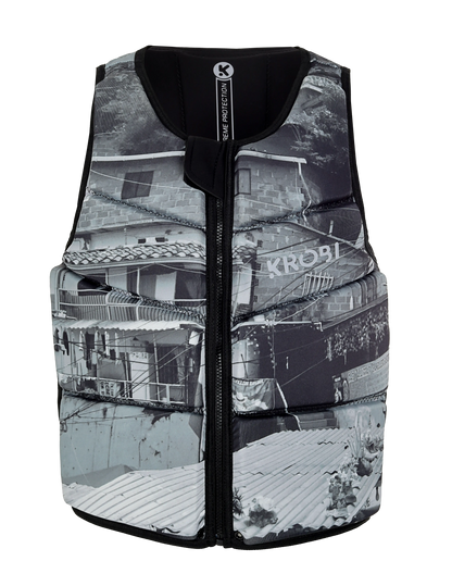 Chaleco de Impacto KROBI Camuflaje Urbano – Neopreno Deportivo de Alta Flotabilidad