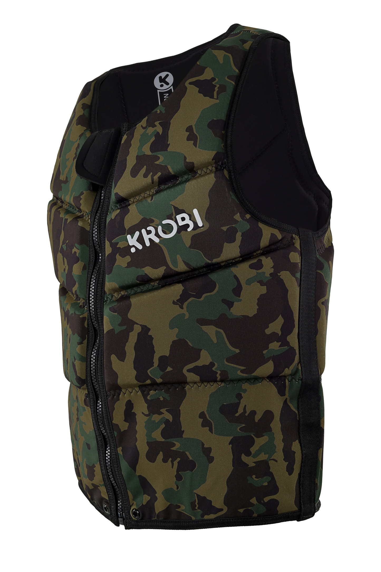 Chaleco de Impacto KROBI Swiss Camo – Neopreno de Alta Densidad con Flotabilidad Asistida