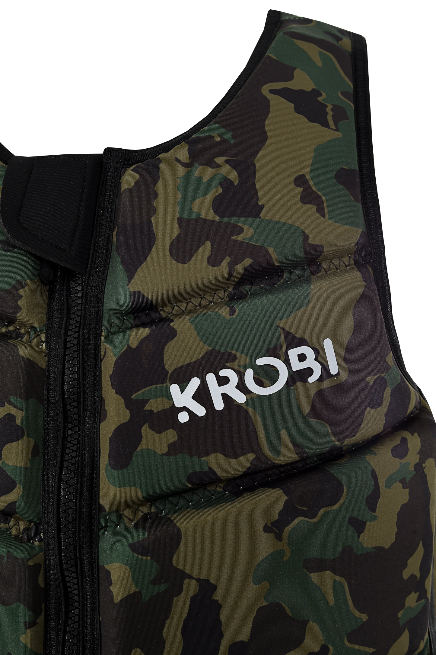 Chaleco de Impacto KROBI Swiss Camo – Neopreno de Alta Densidad con Flotabilidad Asistida