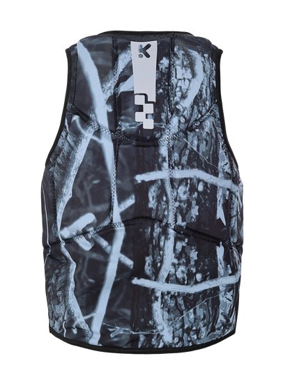 Chaleco de Impacto KROBI Camuflaje Jungle Azul – Neopreno de Alta Densidad con Flotabilidad Asistida