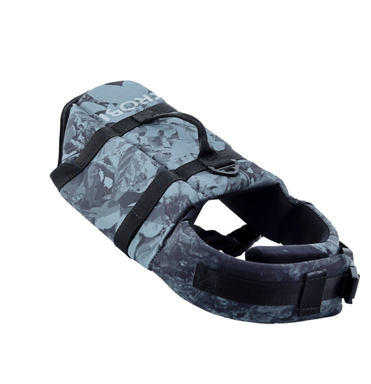 Chaleco de Flotabilidad para Perros KROBI – Neopreno de Alta Resistencia y Ajuste Ergonómico / Camuflado