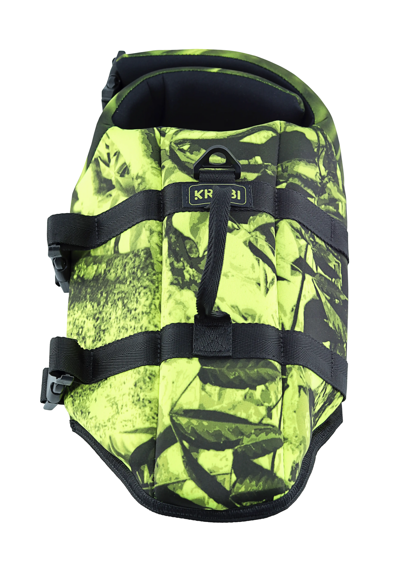 Chaleco de Flotabilidad para Perros KROBI – Neopreno de Alta Resistencia y Ajuste Ergonómico / Camuflado Verde